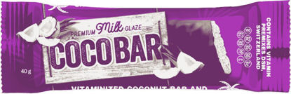 Світлина Вітамінізований кокосовий батончик Coco Bar (Коко Бар) у молочній кондитерській глазурі 40 г